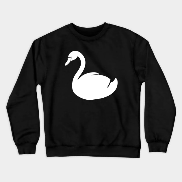 Swan Silhouette Crewneck Sweatshirt by KC Happy Shop